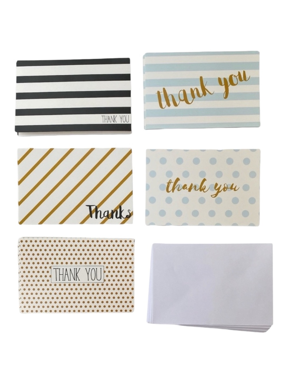 15 Assorted Thank You Cards with Envelopes 4x6 Blank Note Cards